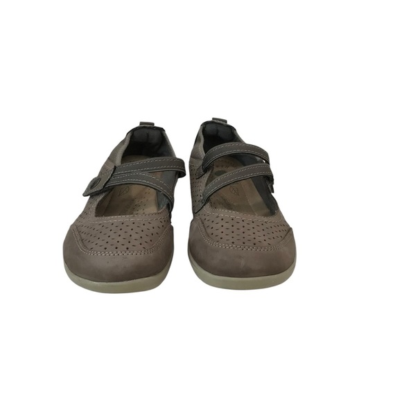 Earth Origins Shoes Womens 8 Taupe Mary Jane Flats Tiffany Comfort Leather - Picture 3 of 6